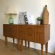 Pair of vintage bedside tables scandinavian style