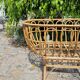 Vintage rattan crib