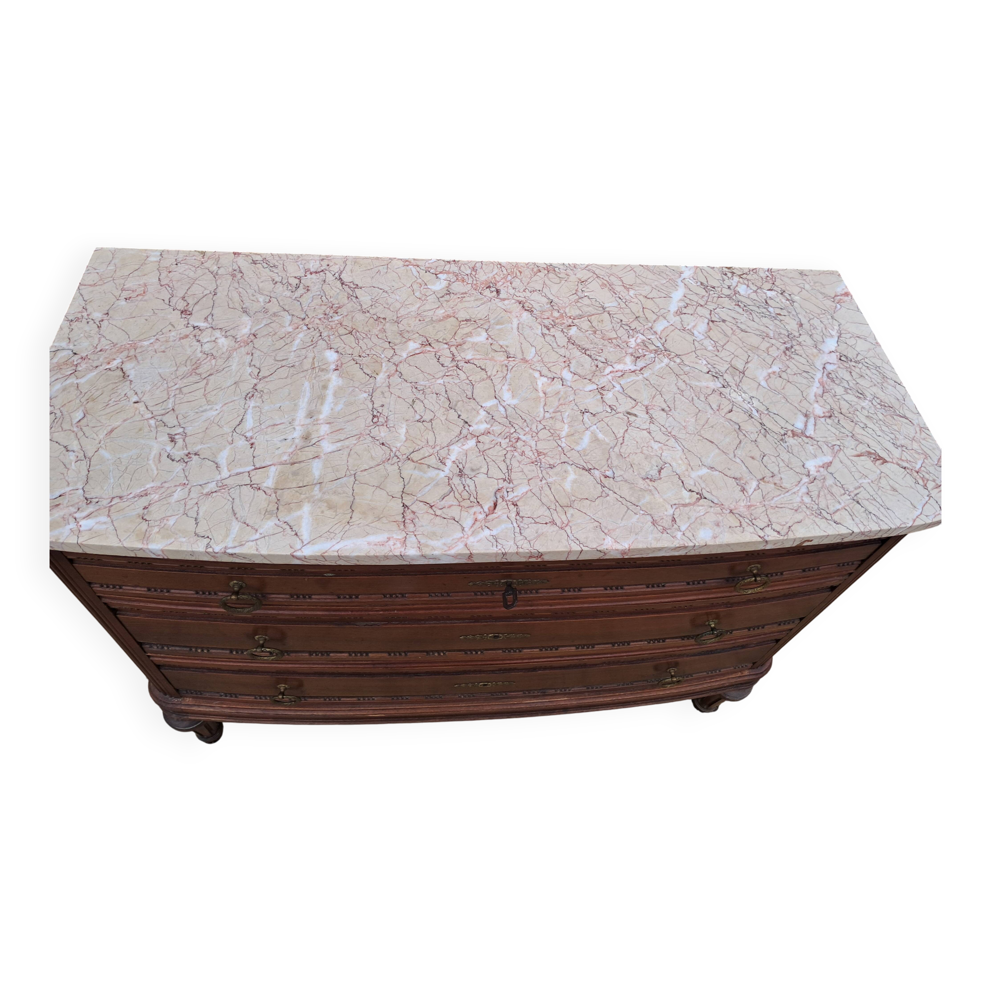 Louis XV style marquetry chest of drawers