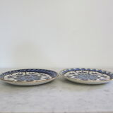 Decorative or utilitarian plates in enamelled earthenware