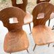 Lot de 6 chaises bistrot , modèle Gentiane , Baumann , 1960'