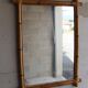 Miroir croix en bambou vintage