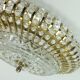 glamorous 1960s mid century CEILING LAMP ceiling fixture brass and glass