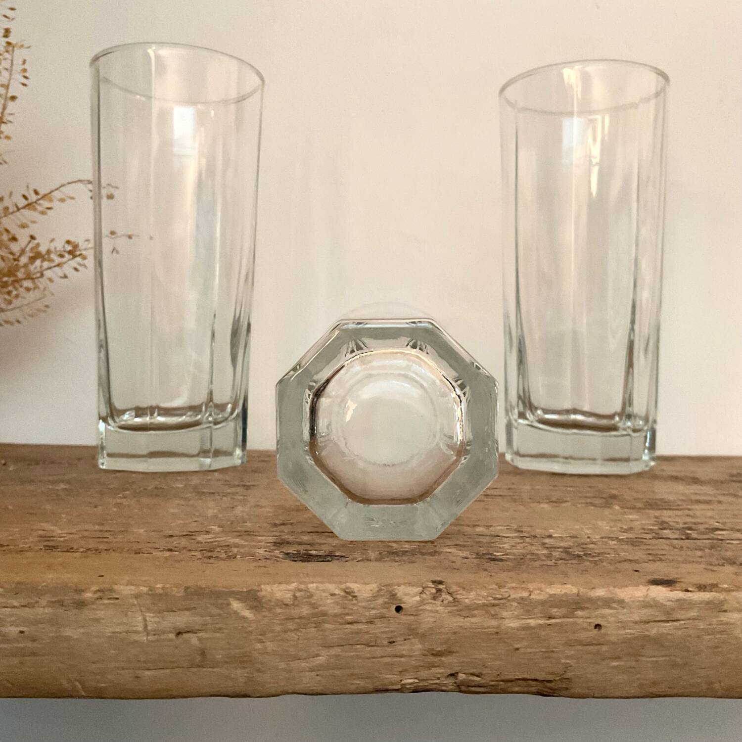 6 “Octime” long drink glasses LUMINARC France 