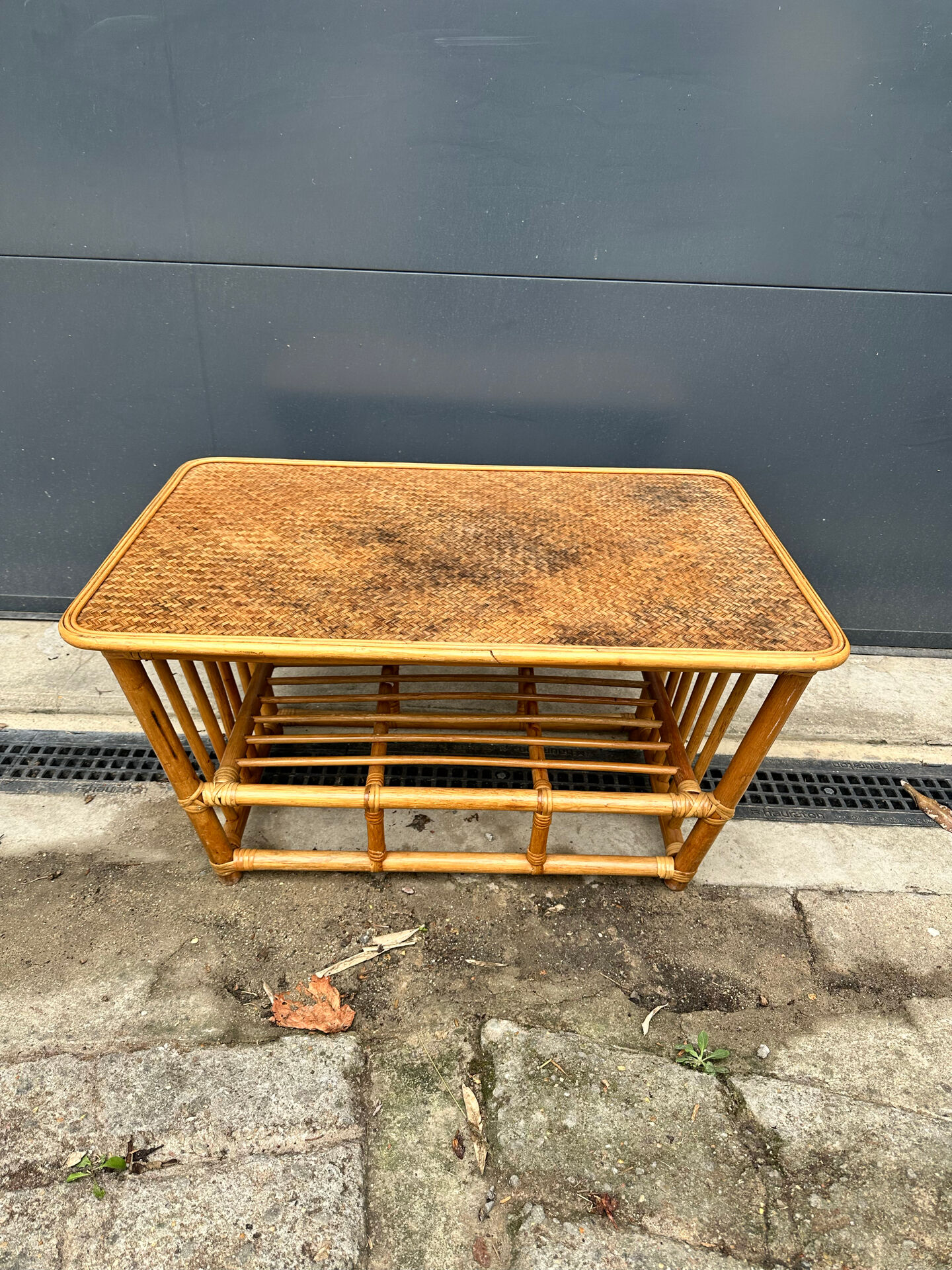 Wicker coffee table