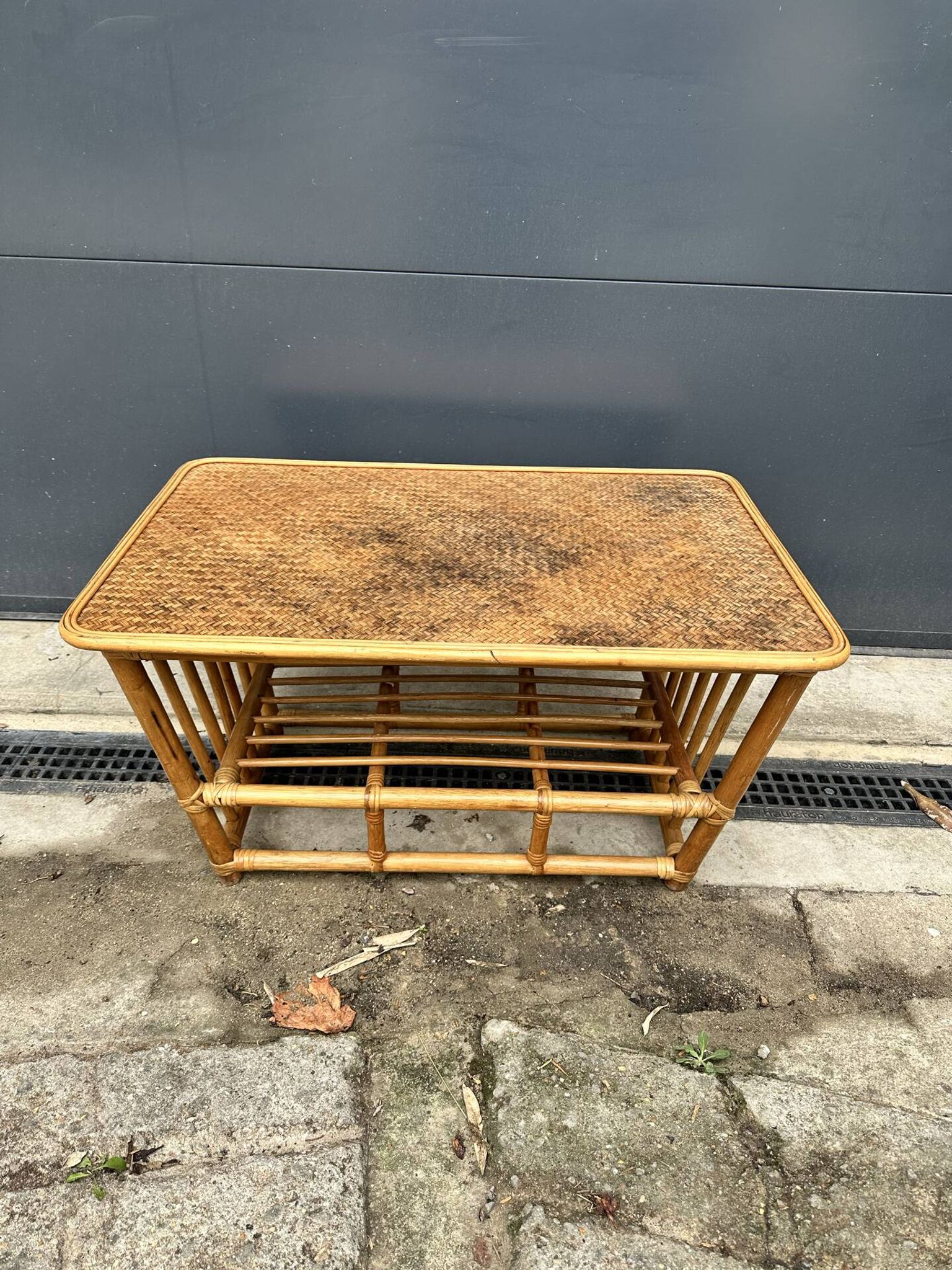 Wicker coffee table