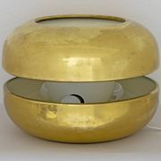 Luciano Frigerio Italian Table Lamp Vibrated Brass "Ballata Alta", 1974