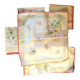 Set of 6 square table napkins