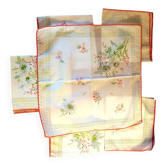 Set of 6 square table napkins