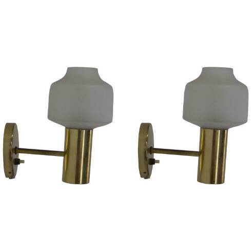 Set of Two Wall Lamps, Denmark, 1970s