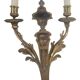 Pair of antique wall lights in Louis XVI style — Chiselled bronze — 2 arms —