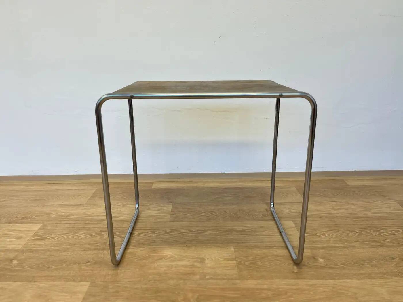 Bauhaus chrome nesting or side table by Marcel Breuer for Mucke Melder, 1930s