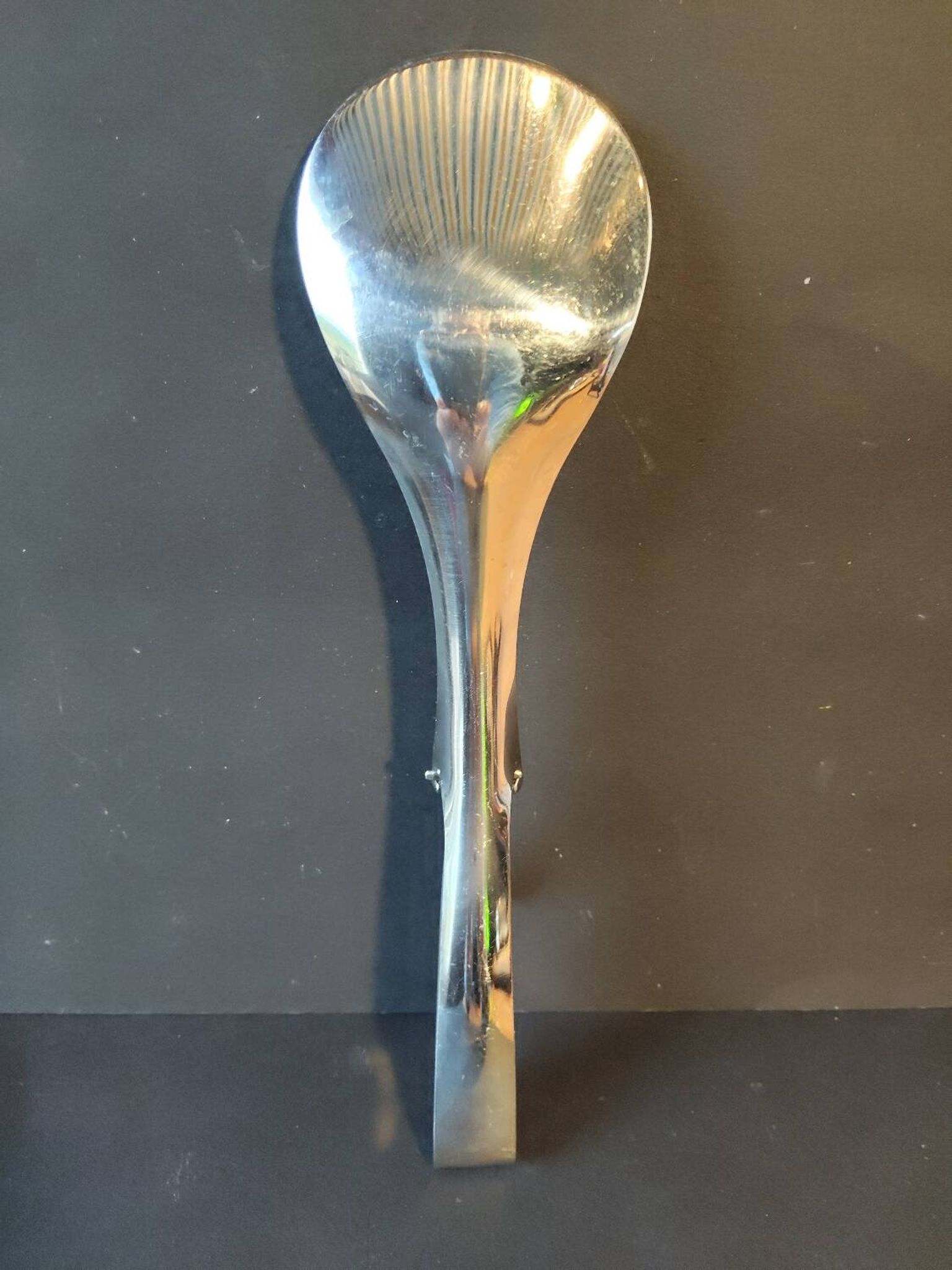 Modernist salad tongs gulden – polished stainless steel – 1970s