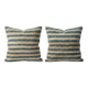 Set of 2 vintage Turkish cushion covers 51x51 cm