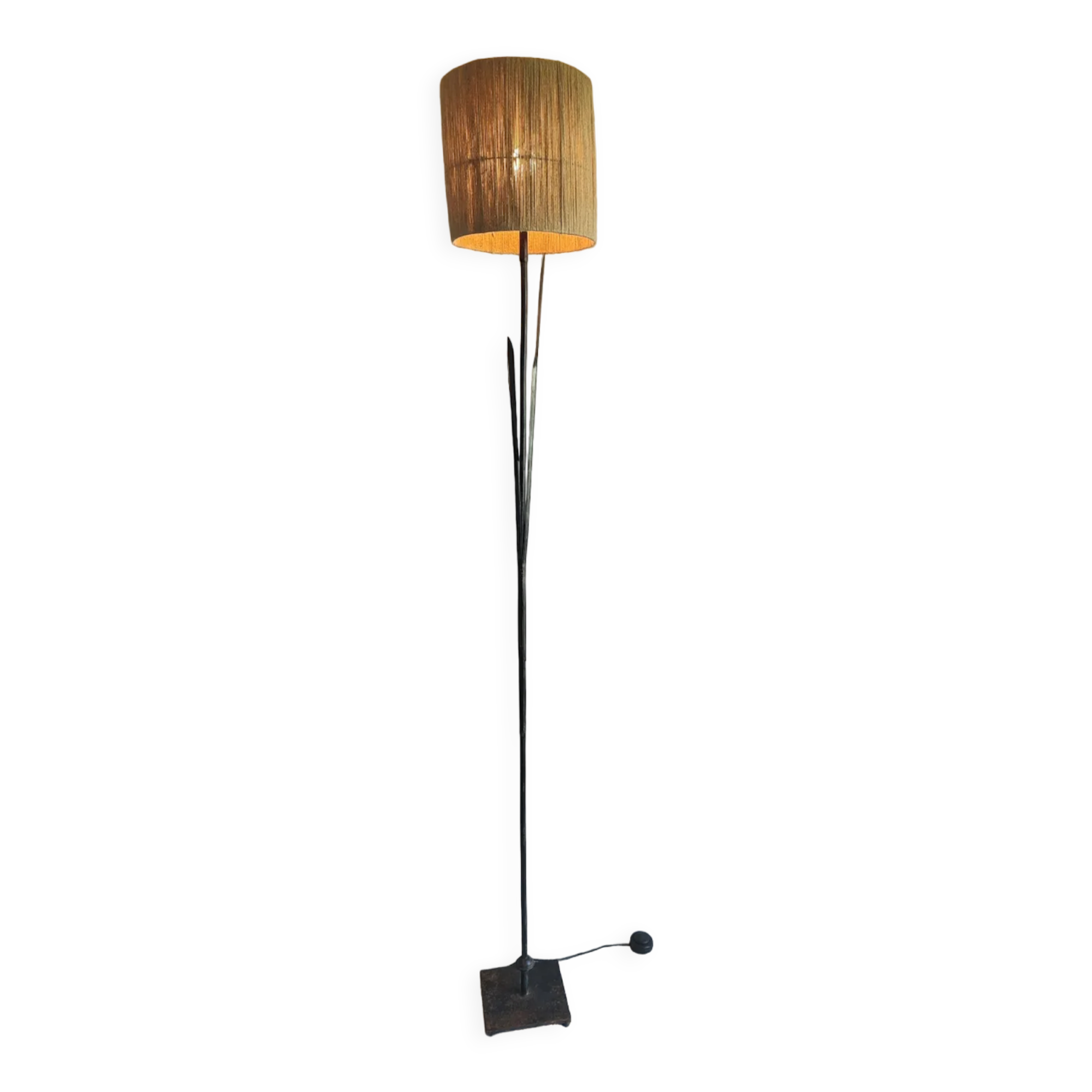 Wrought iron floor lamp