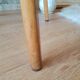 Beech chair compass feet 50s- 60s vinyl - vintage