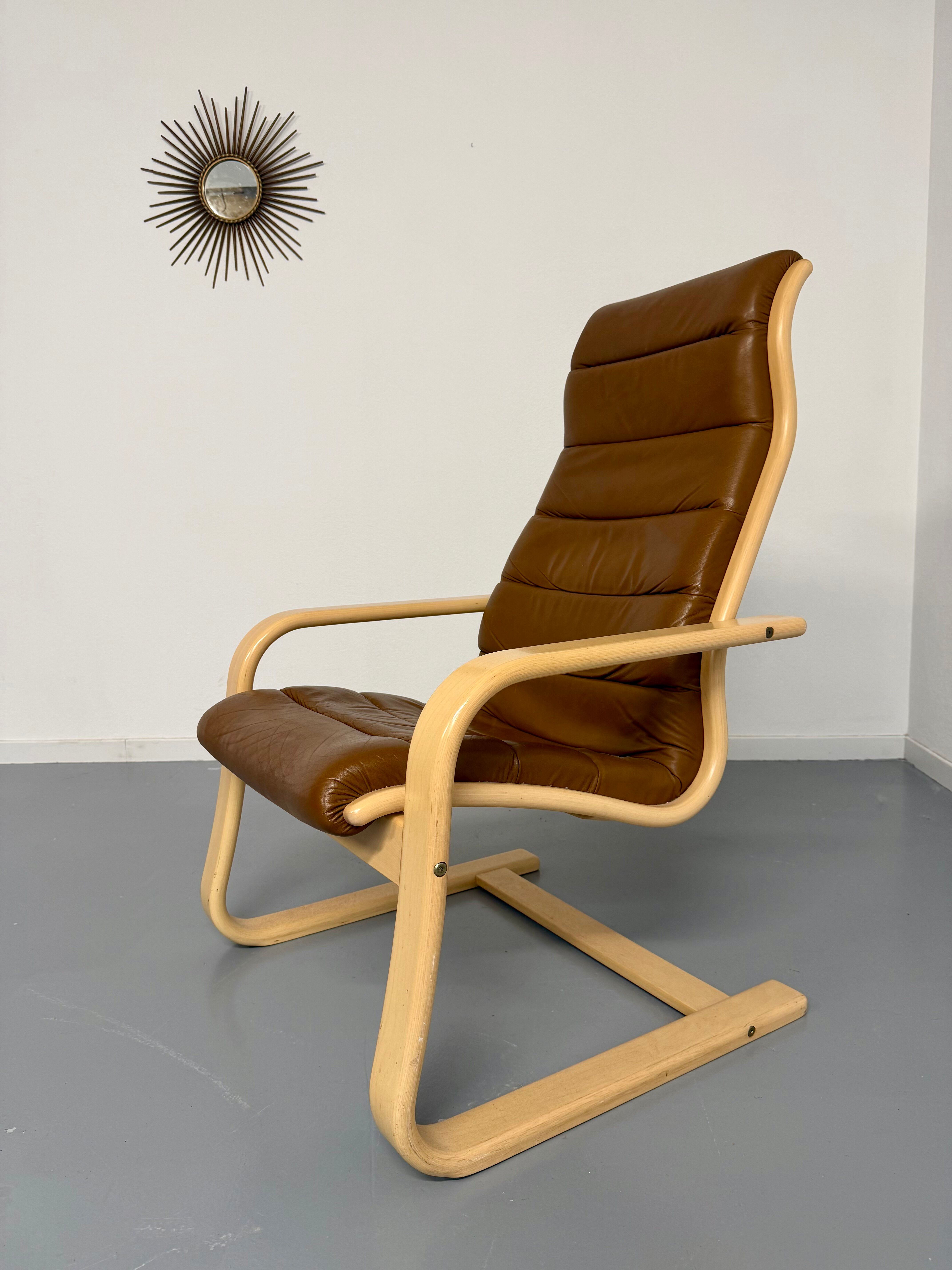 Vintage Swedish lounge chair designed by Yngve Ekström from the 1970s.