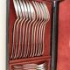 Christofle silver-plated cutlery set in its original case.