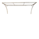antique wrought iron garden console