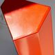 Orange Elidus bedside lamp in metal, designed by Hans-Agne Jakobsson in the 1970s.