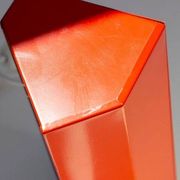 Orange Elidus bedside lamp in metal, designed by Hans-Agne Jakobsson in the 1970s.