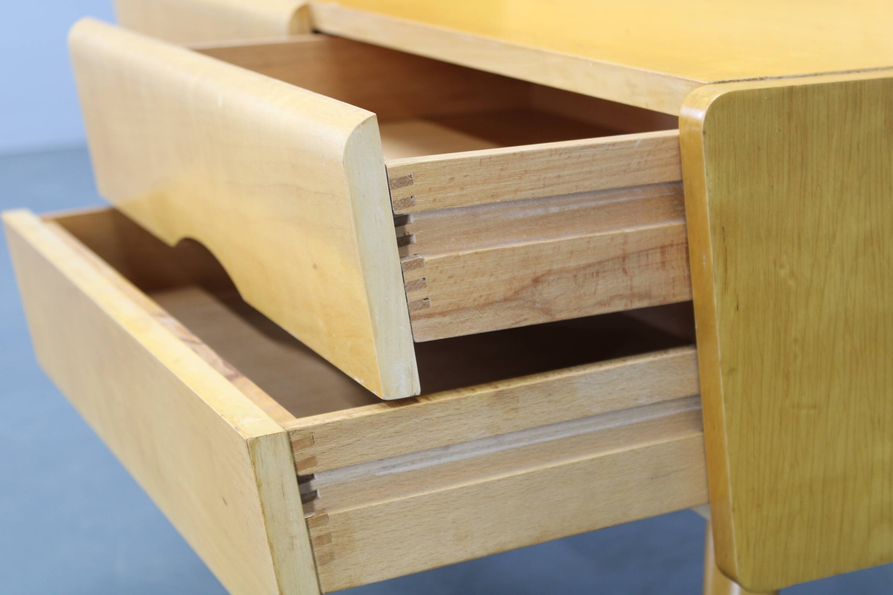 1960s Chest of Drawers with Glass Shelf ,Czechoslovakia