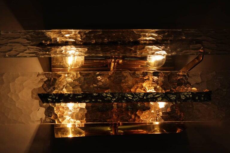 Glass Wall Lamp by J. T. Kalmar - Franken, 1970s