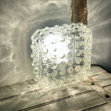 Glass ceiling lamp or wall lamp
