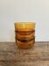 3 "Lever" brand bowls, amber textured