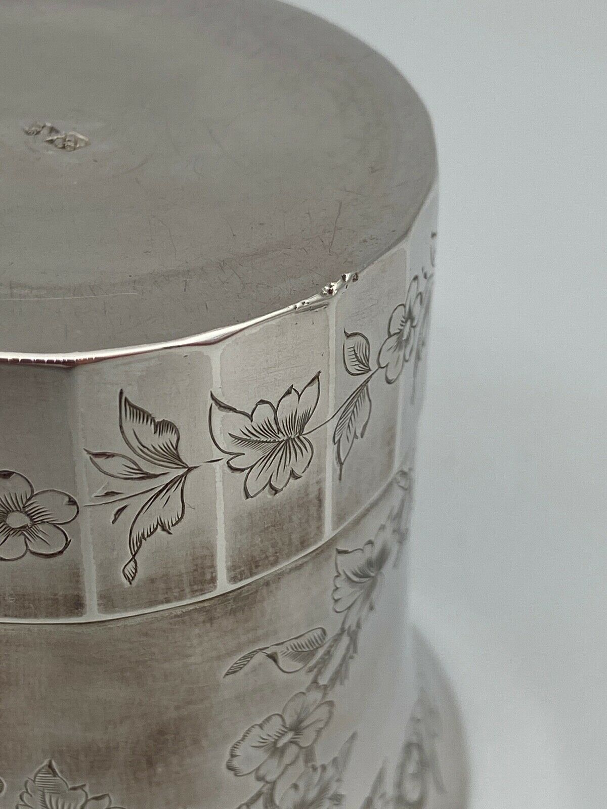 Timpani solid silver floral decoration 1900 poincon minerva