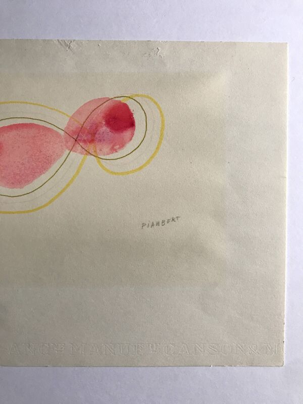 Dessin original signé au crayon Jean Piaubert, Sans titre, c .1960