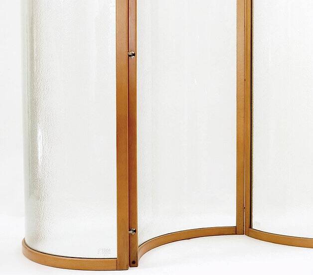 Glass Voyeur Screen / Room Divider by Vittorio Livi for Fiam - 1990s