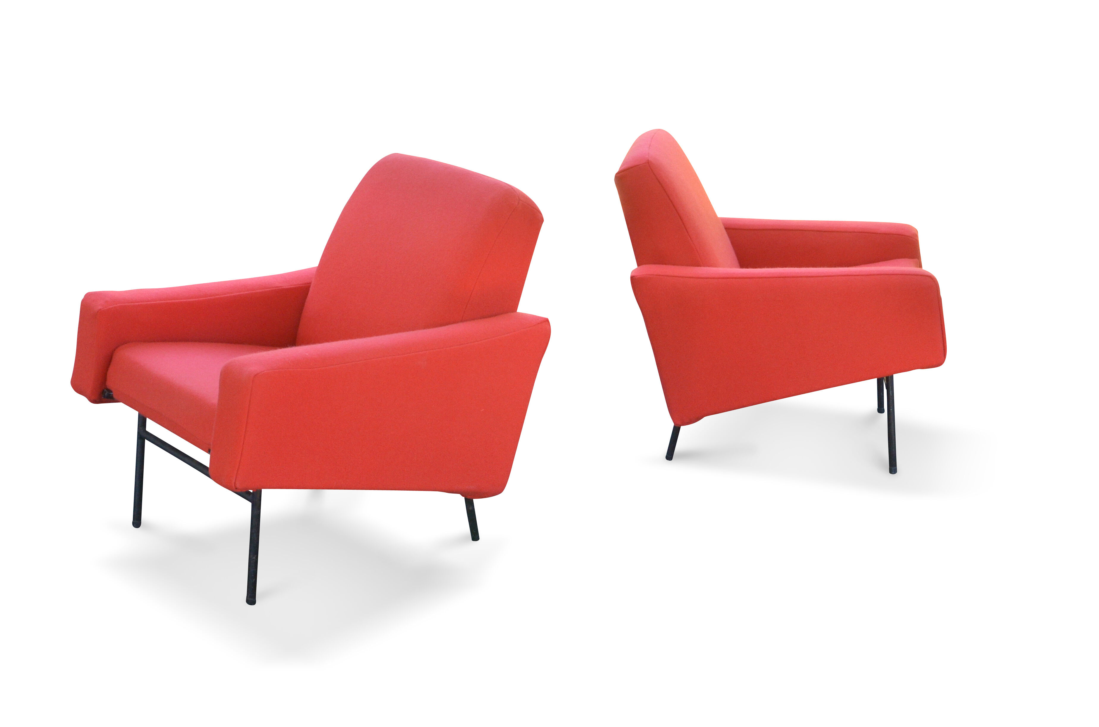 Pair of armchairs "G10" by Pierre Guariche edition Airborne Kvadrat