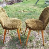 Chaises moumoute verte