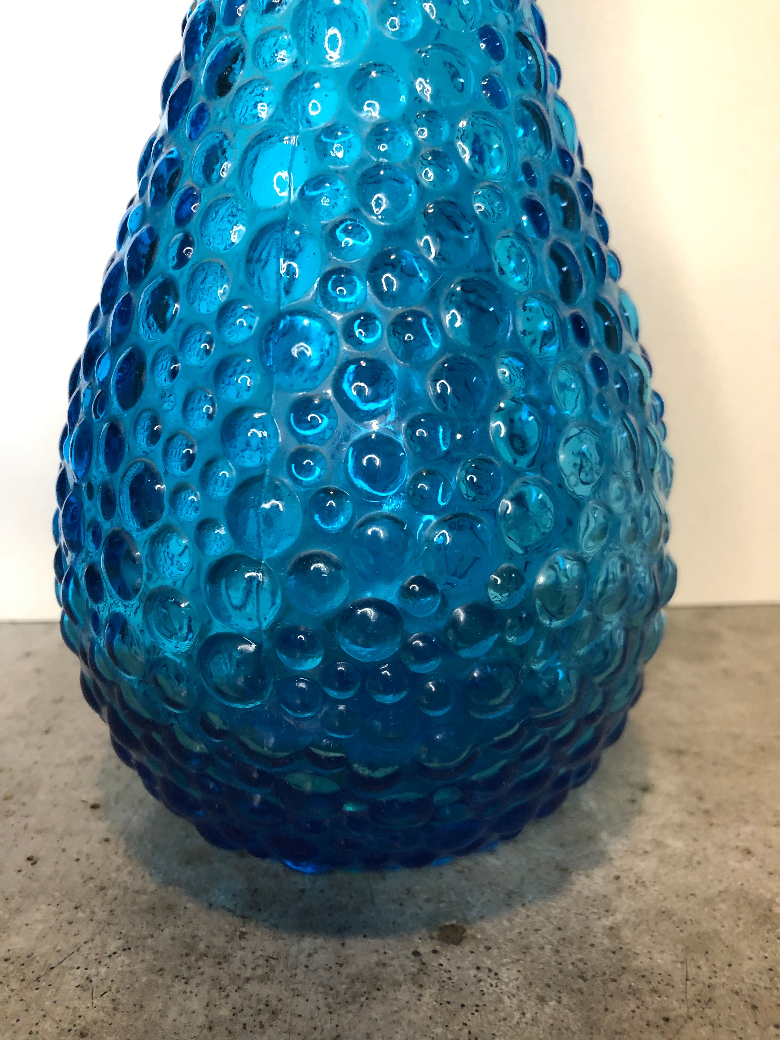 Blue empoli decanter