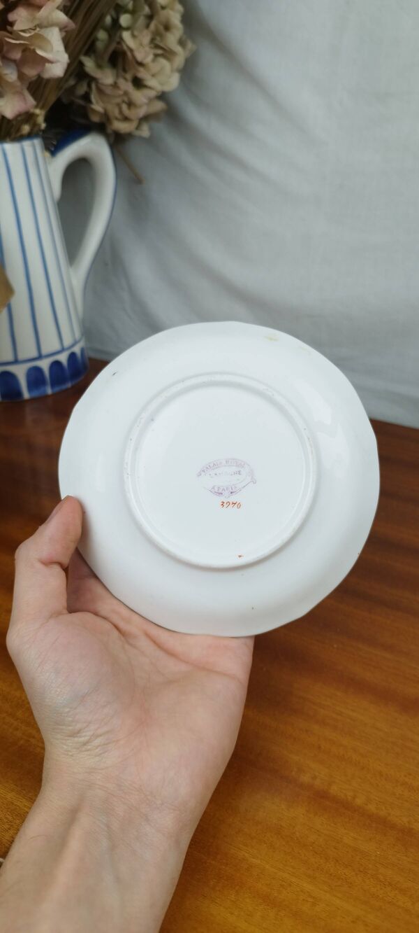 Tasse & Soucoupe en Porcelaine, Palais Royal Lahoche à Paris, Décor Chinoisant du XIXème