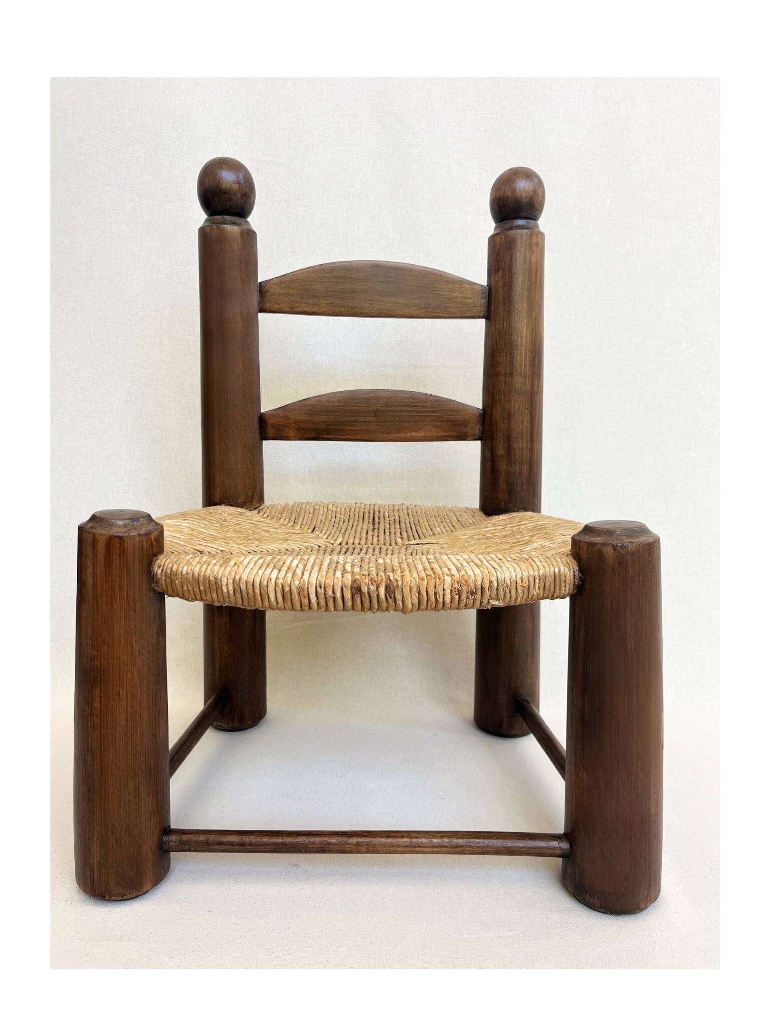 Brutalist chair by Charles Dudouyt