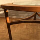Table basse en teck et verre édition Nathan des années 1960