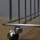 Rolling furniture serving for HIFI vinyl storage chrome & smoked glass 1970s