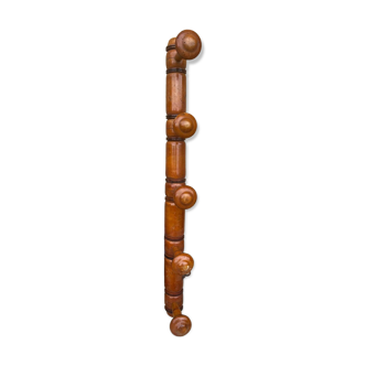 Bamboo coat rack with 5 hooks