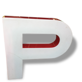 Great sign letter P