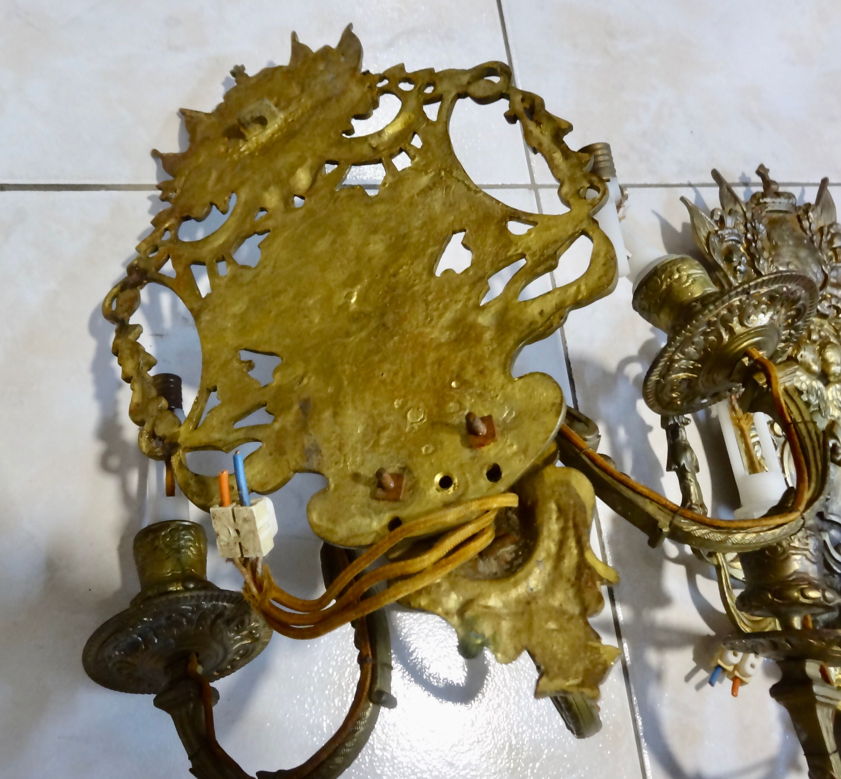 Wall lamps Louis XVI