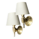 Pair of vintage Arbus hand sconces in bronze 1950