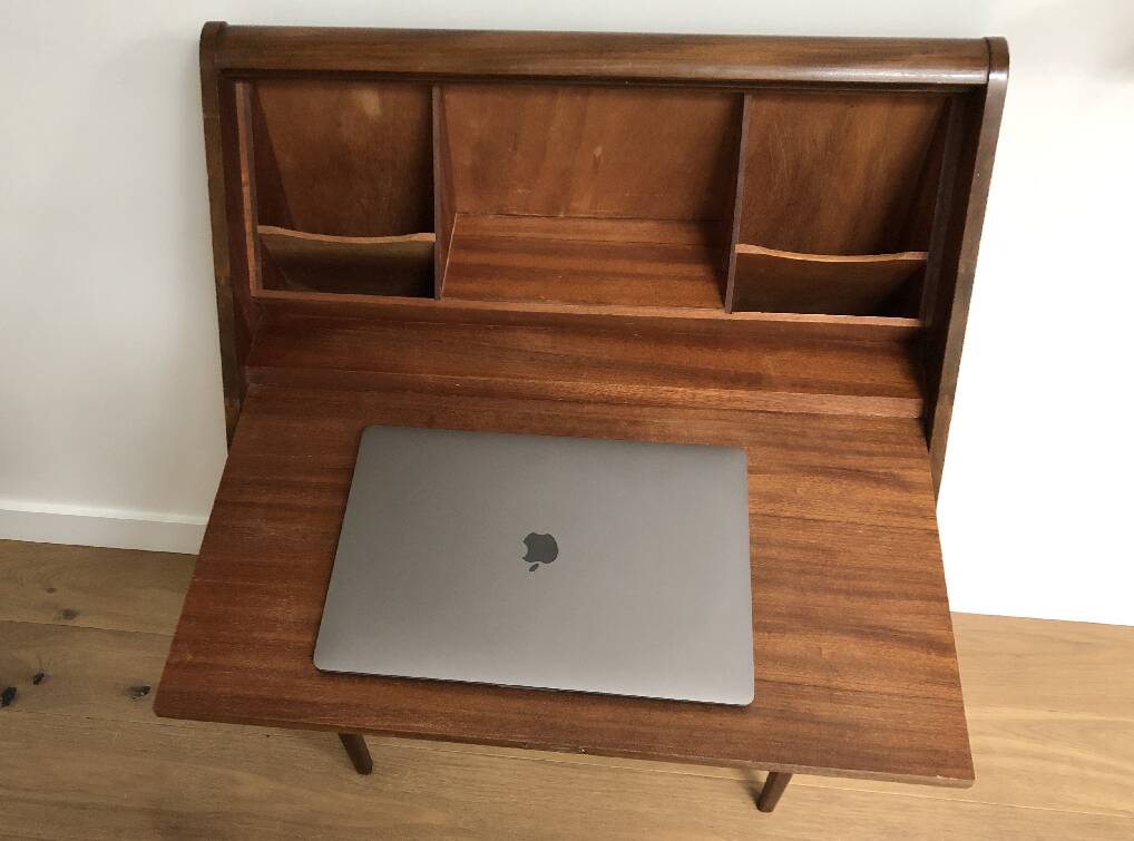 Secrétaire teck vintage 1960