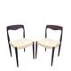 Pair of Scandinavian teak chairs