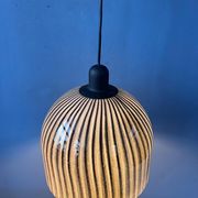 Mid-century glass hanging lamp by Peill and Putzler