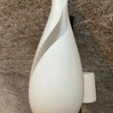 1950s wall sconce in opaline glass
