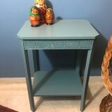 Blue/green art deco side table