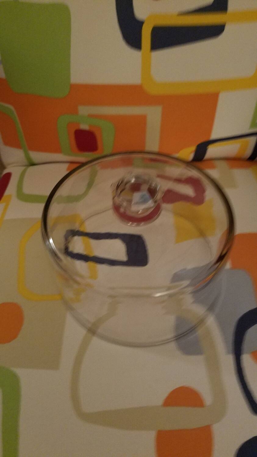 glass cake bell early 20th