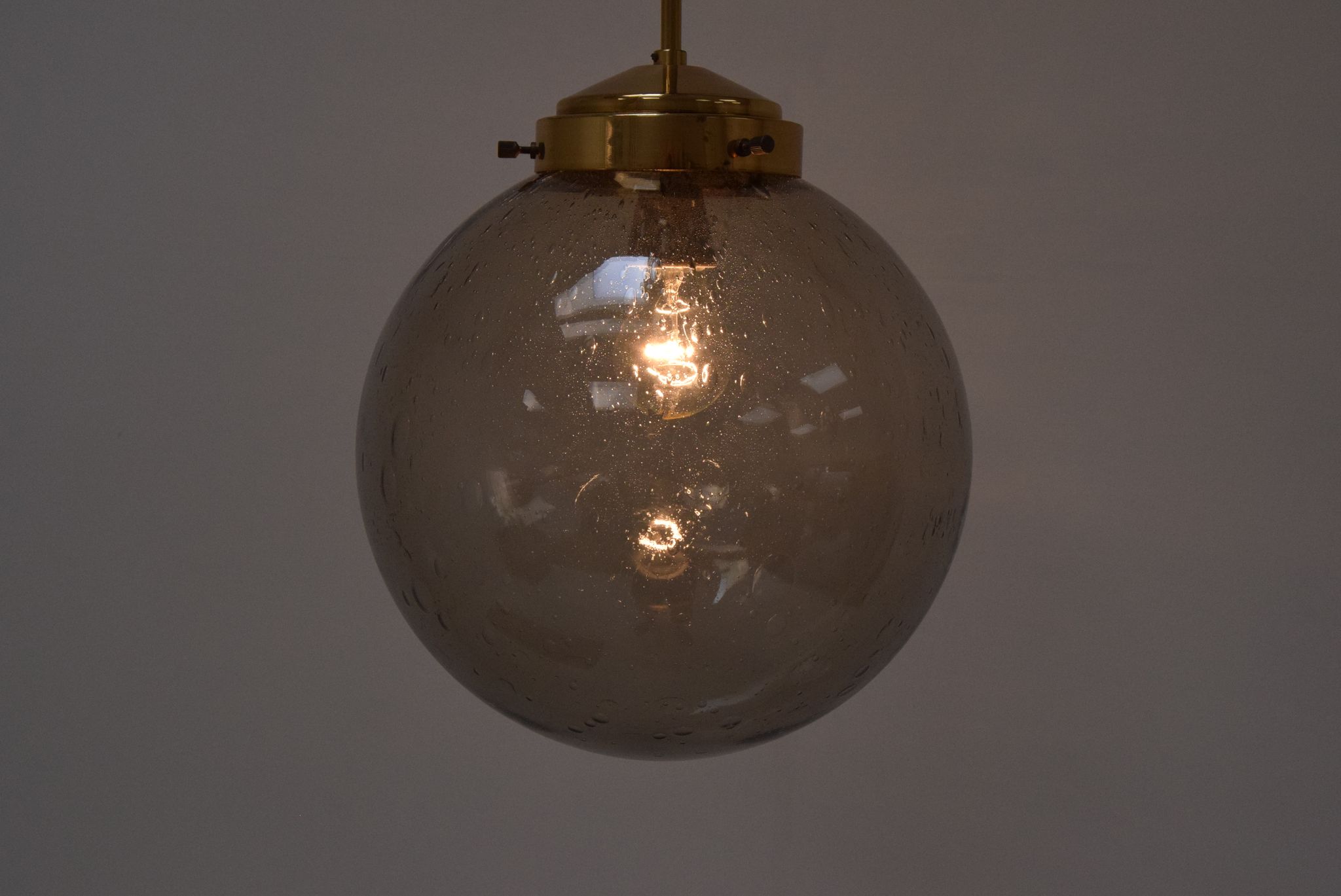 Suspension en verre Kamenicky Senov, années 1970